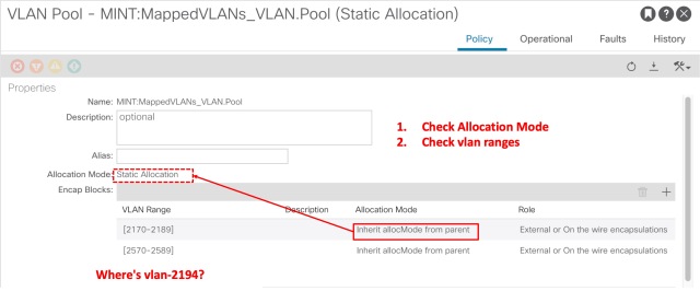Check VLAN Pool